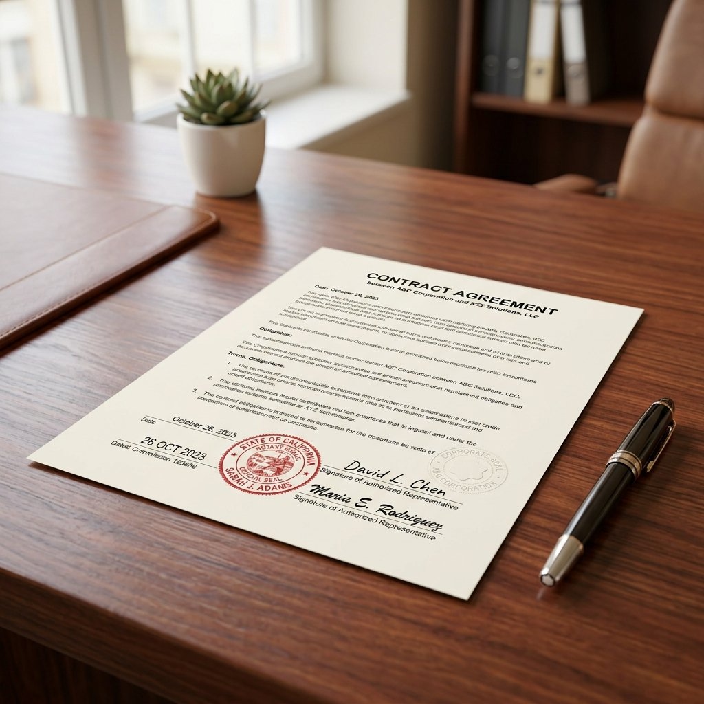 Signed Stamp Contract